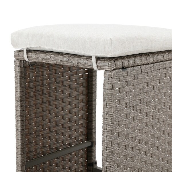 Patio Festival 5Piece Outdoor Patio Wicker/Rattan Bar Set