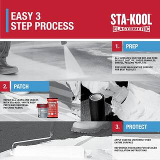 Gardner 5 Gal. Sta-Kool Elastomeric White Reflective Roof Coating SK-7705