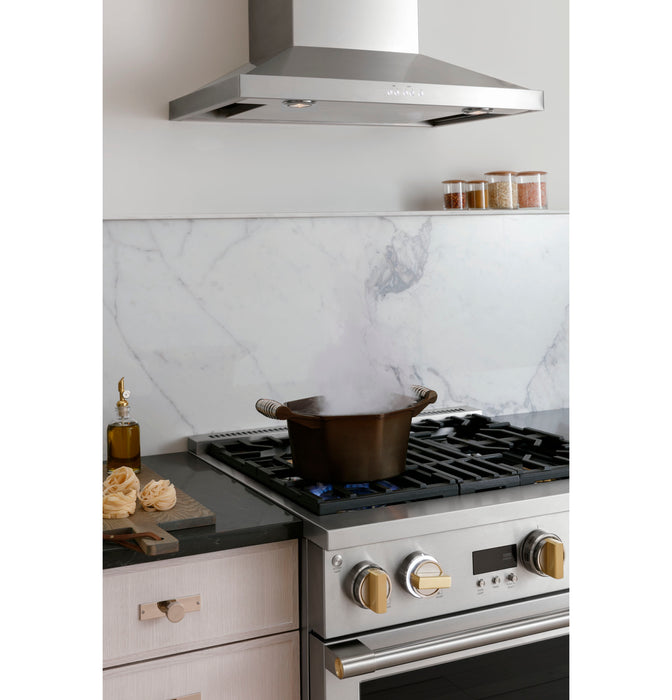 Monogram ZDP304NTSS 30quot DualFuel Professional Range with 4 Burners