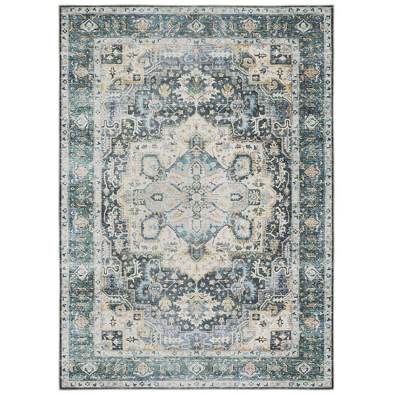 StyleHaven Clarissa Washable Center Medallion Area Rug