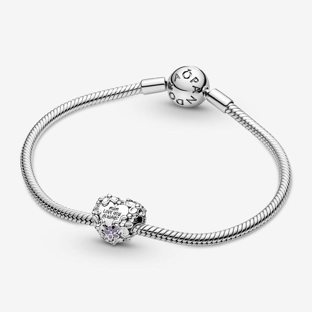 PANDORA  Mom Daisy Heart Charm