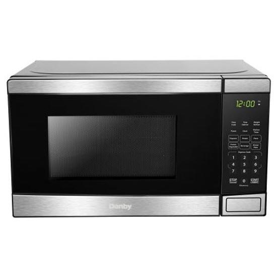 Danby 17-inch, 0.7 cu.ft. Countertop Microwave Oven with 6 Auto Cook Options DBMW0721BBS