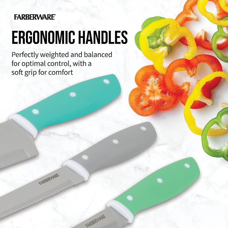 Farberware 3-pc. Soft-Handle Chef Knife Set