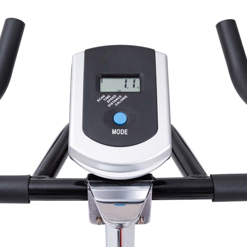 Indoor Aerobic Fitness Bike with Flywheel and LCD Screen