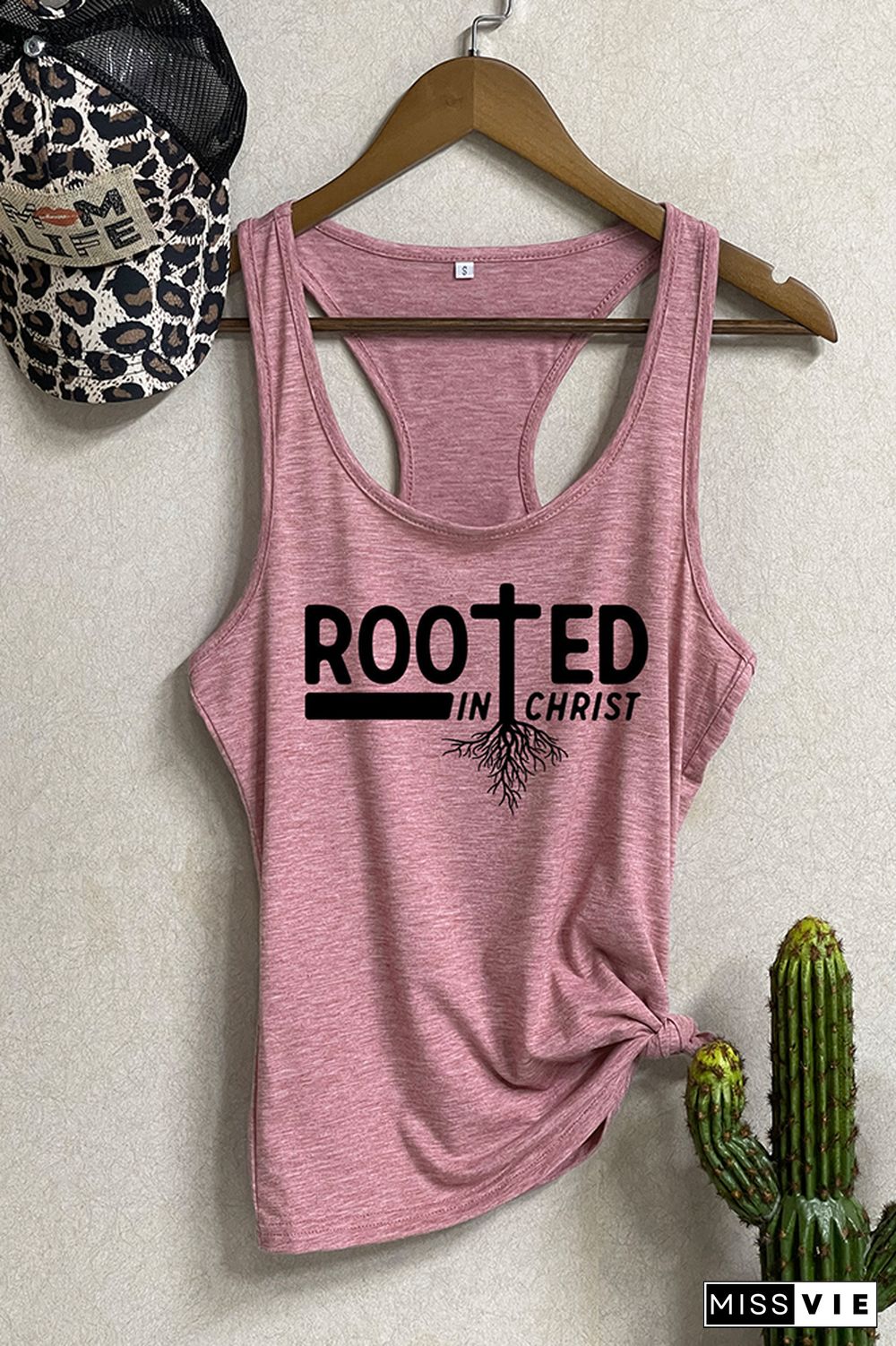 Rooted In Christ Sleeveless Tank Top Wholesale