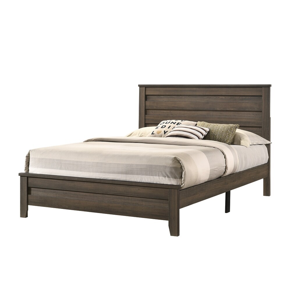 Arlina 4 Piece Brown Platform Bedroom Set