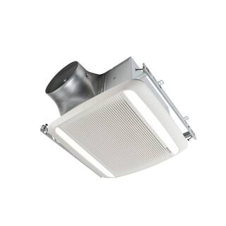 Broan-NuTone ULTRA GREEN ZB Series 80 CFM Multi-Speed Ceiling Bathroom Exhaust Fan with LED Light ENERGY STAR* ZB80L1