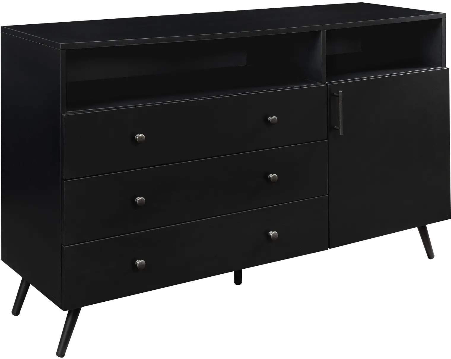 Asher Black Storage Sideboard