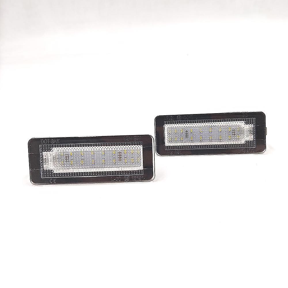 2pcs 18smd Led License Plate Number Light Lamp Error Free For Benz Smart Fortwo Coupe Convertible 450 451 W450 W453