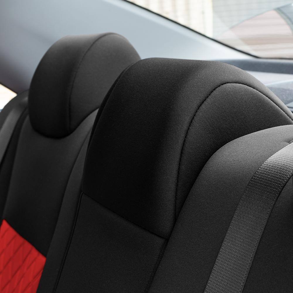 FH Group Neoprene Waterproof Custom Fit Seat Covers for 2012 - 2017 Toyota Camry LE to SE to XSE to XLE DMCM5005RED-FULL