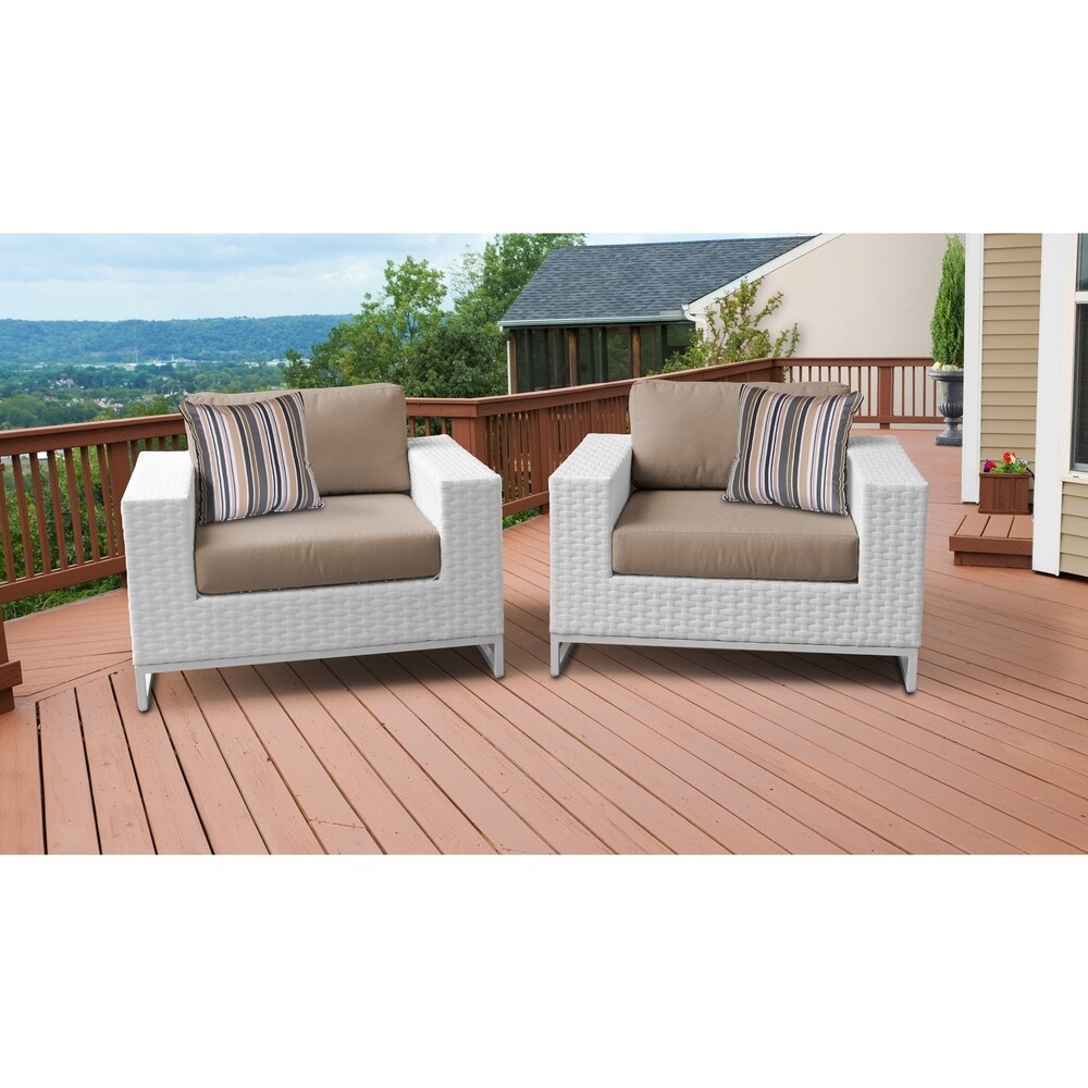 Miami 2 Piece Outdoor Wicker Patio Furniture Set 02b