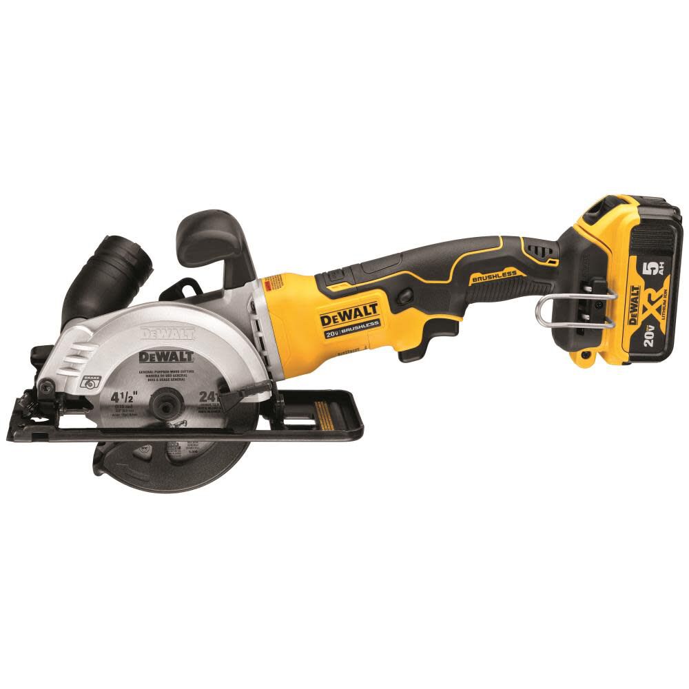 DW ATOMIC 20V MAX* Brushless 4-1/2 in. Cordless Circular Saw Kit DCS571P1 from DW