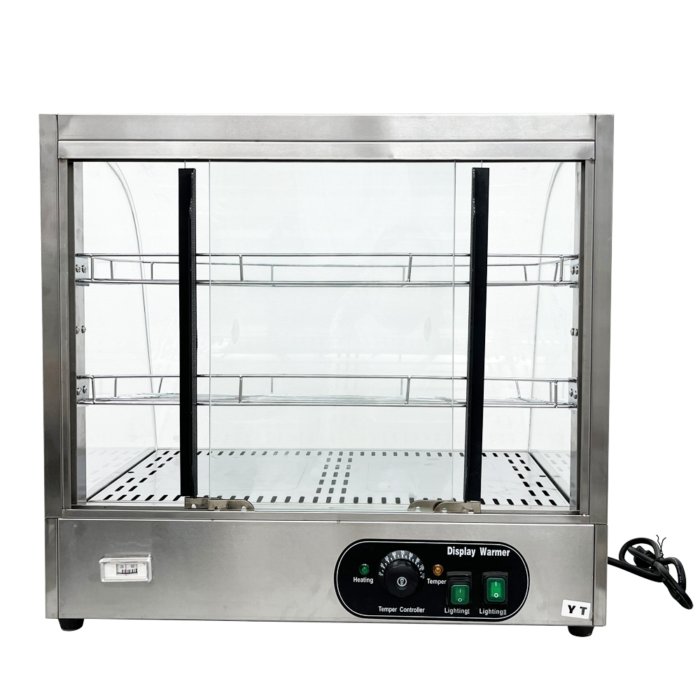 Techtongda Electric Food Pizza Warmer 3 Tiers Food Display Case Egg Tart Food Warmer Display Cabinet