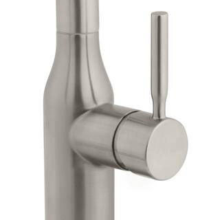 Glacier Bay Upson Single-Handle Touchless Pull-Down Kitchen Faucet with TurboSpray and FastMount and Soap Dispenser in Stainless HD67857-0008D2