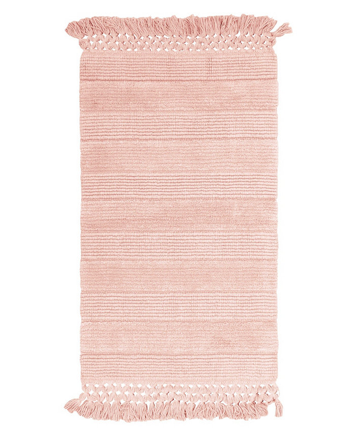 French Connection Safira Fringe Cotton Bath Rug Collection