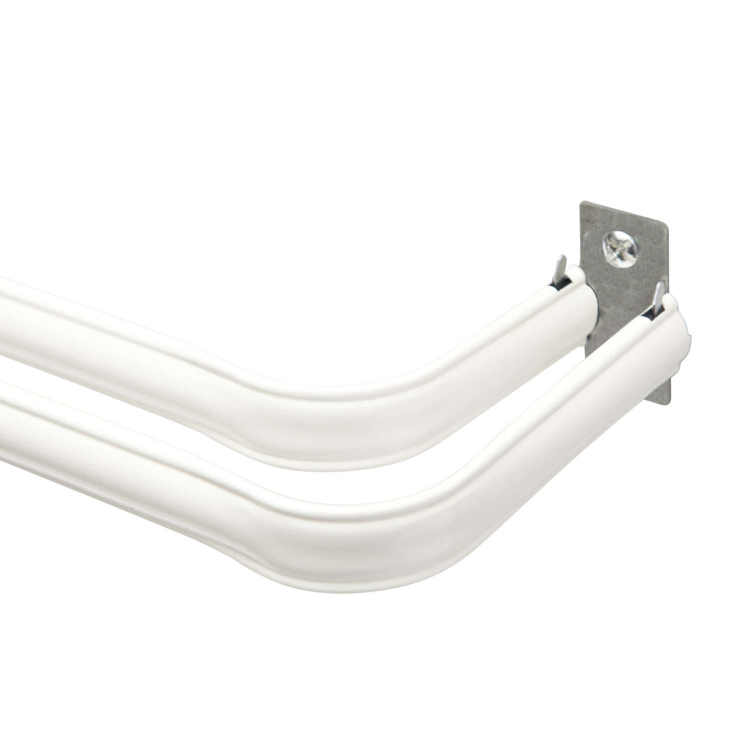 Kenney Silver Lockseam Double Curtain Rod Bracket