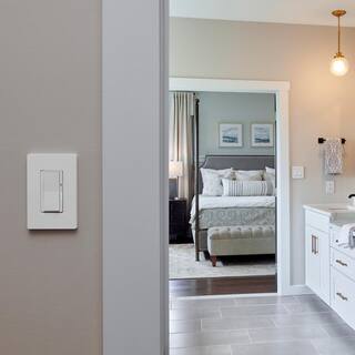 Lutron Diva Smart Dimmer Switch for Caseta Smart Lighting 150-Watt LED Ivory (DVRF-6L-IV) DVRF-6L-IV