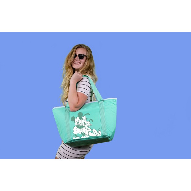 Picnic Time Disney Mickey And Pluto Topanga 16 68qt Tote Cooler Bag Teal