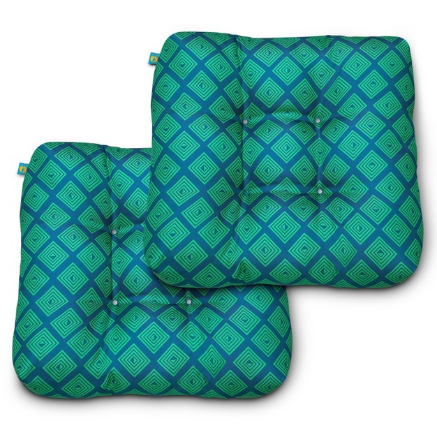 2pk Duck Covers Water resistant Indoor outdoor Seat Cushions Classic Accessories