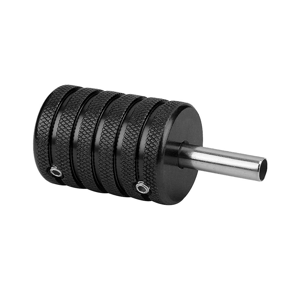 35mm Aluminium Alloy Tattoo Knurled Grip Tube Tattoo Machine Handle Grips (black)