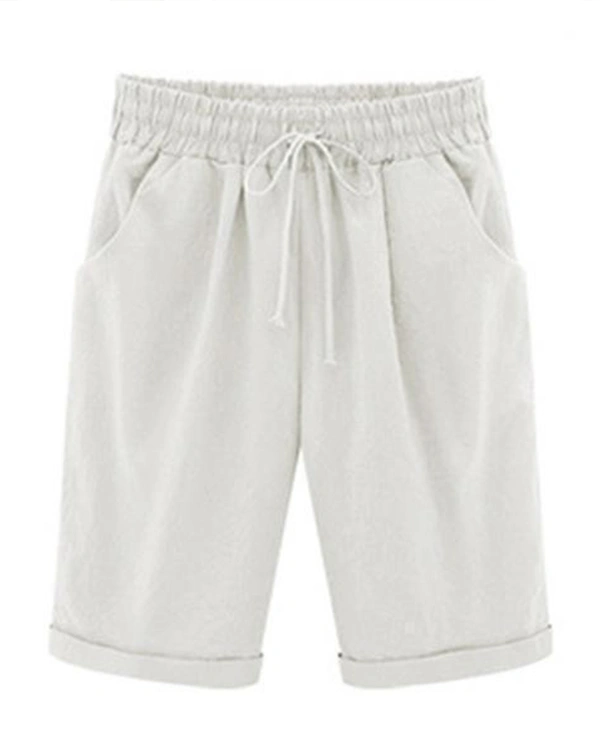 Plus Size Casual Shorts With Pockets for Holiday