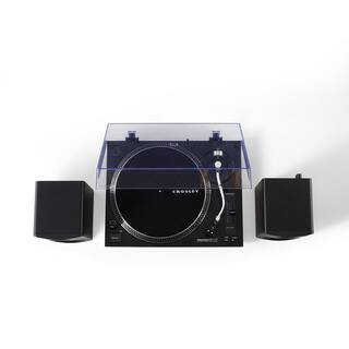 Crosley Turntable and Speaker Kit in Black KT100BT-BK