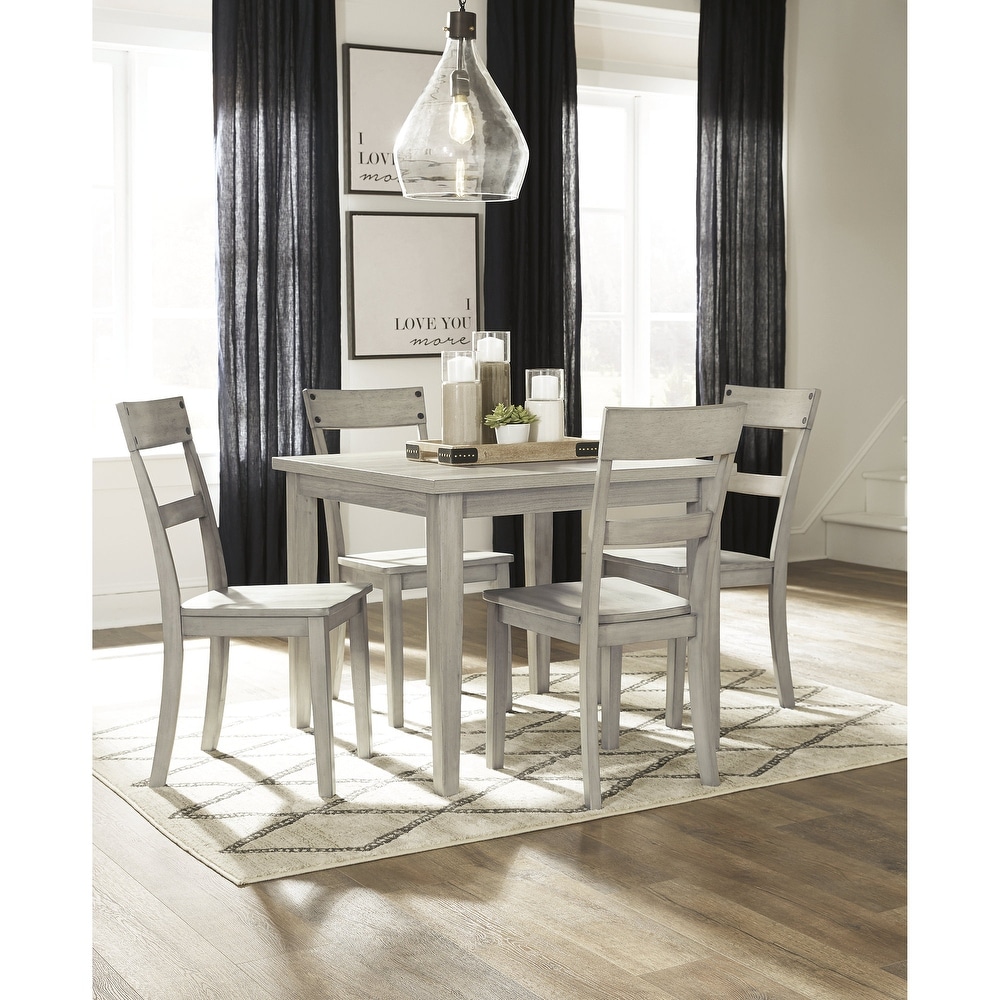 Signature Design by Ashley Loratti Black/Gray Dining Table and Chairs Set