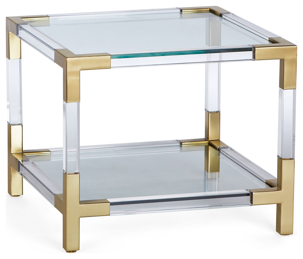 Jacques Two Tier Accent Table   Contemporary   Side Tables And End Tables   by Jonathan Adler  Houzz