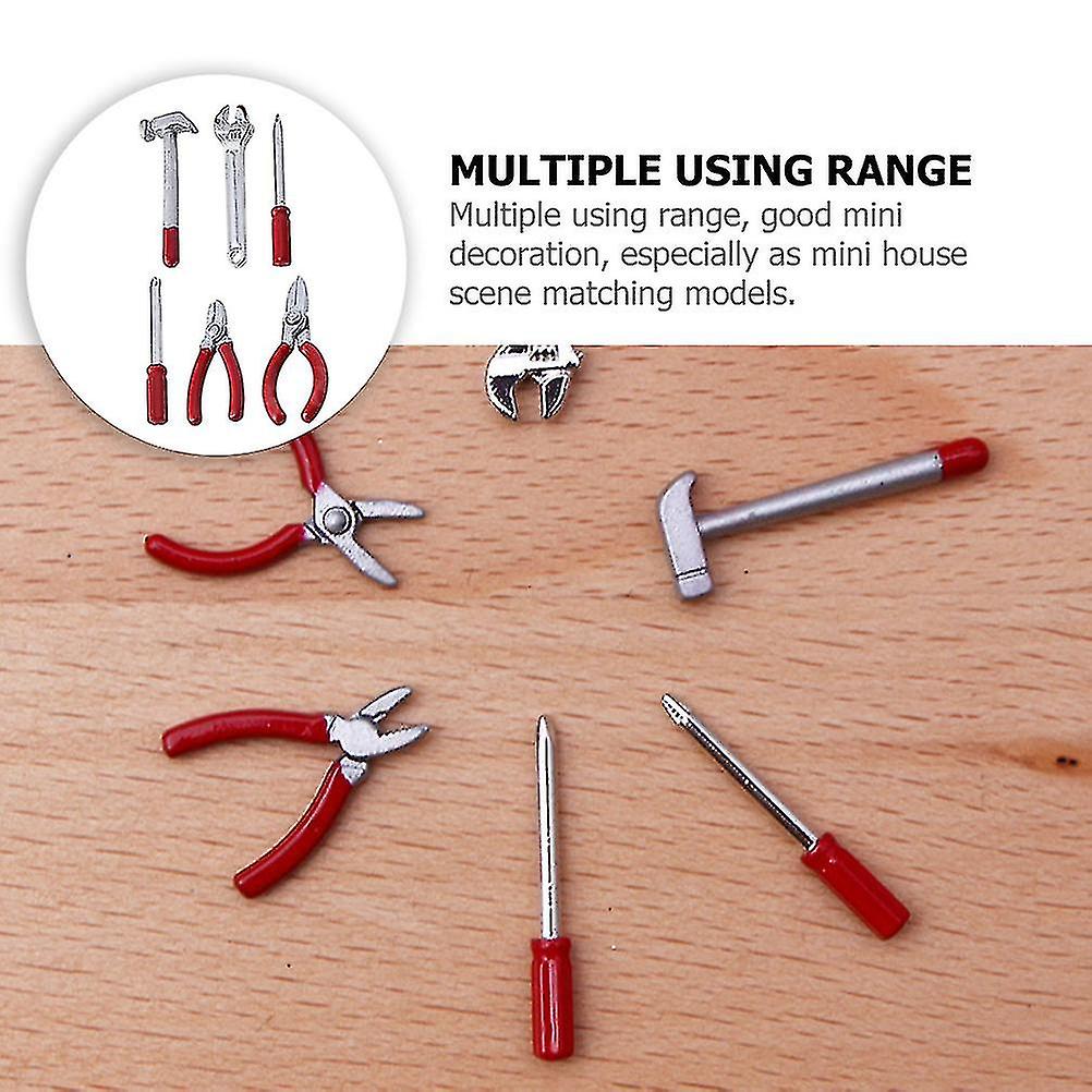 6 Pcs Toys Kids Miniature Stuff Wear-resistant Miniature Tools Kids Accessory