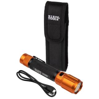 Klein Tools Rechargeable 2-Color LED Flashlight with Holster 1000 Lumens 8 Settings 56413