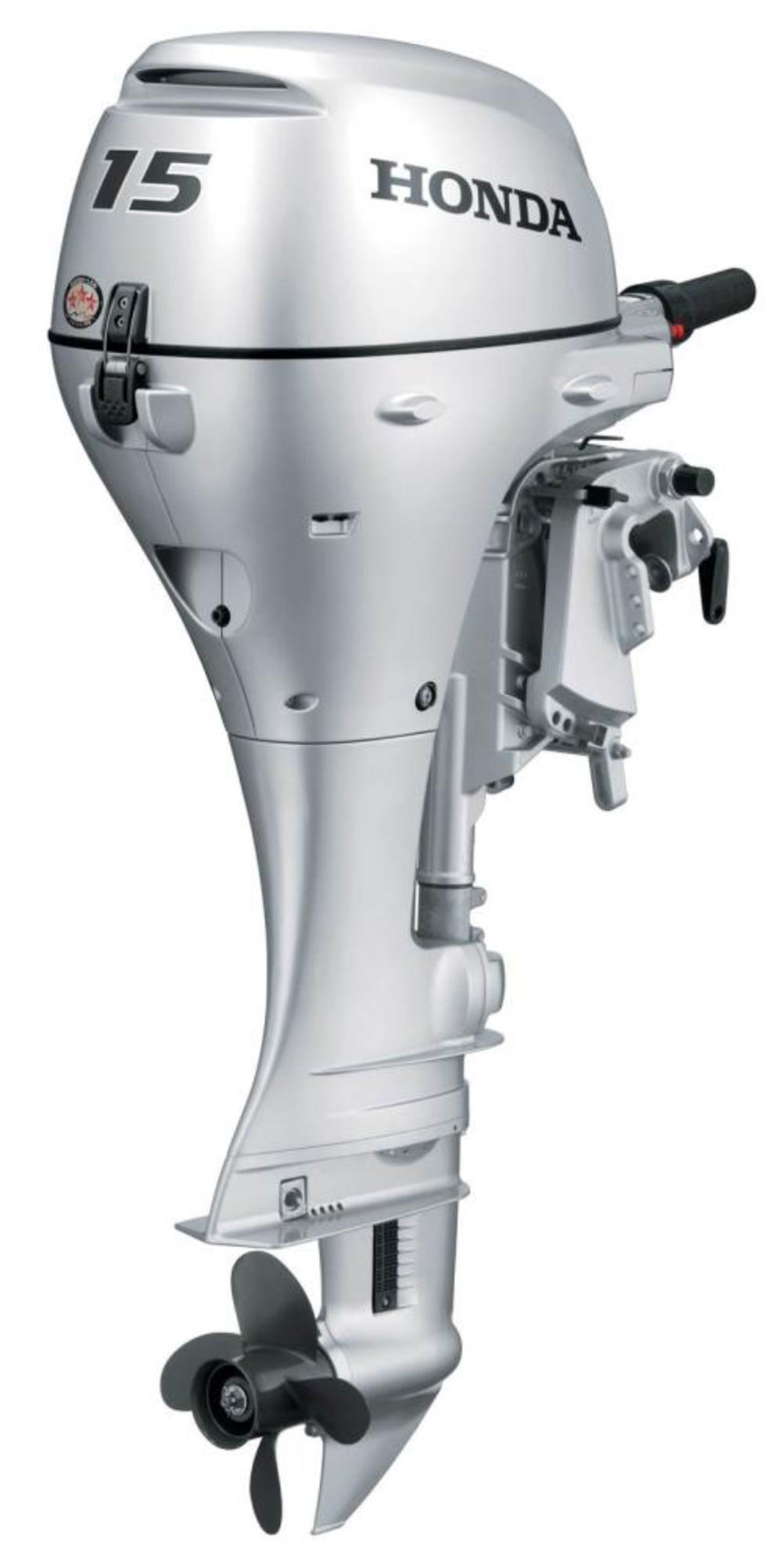 15 HP 4-Stroke Electric Start Outboard Motor with Throttle Grip ;