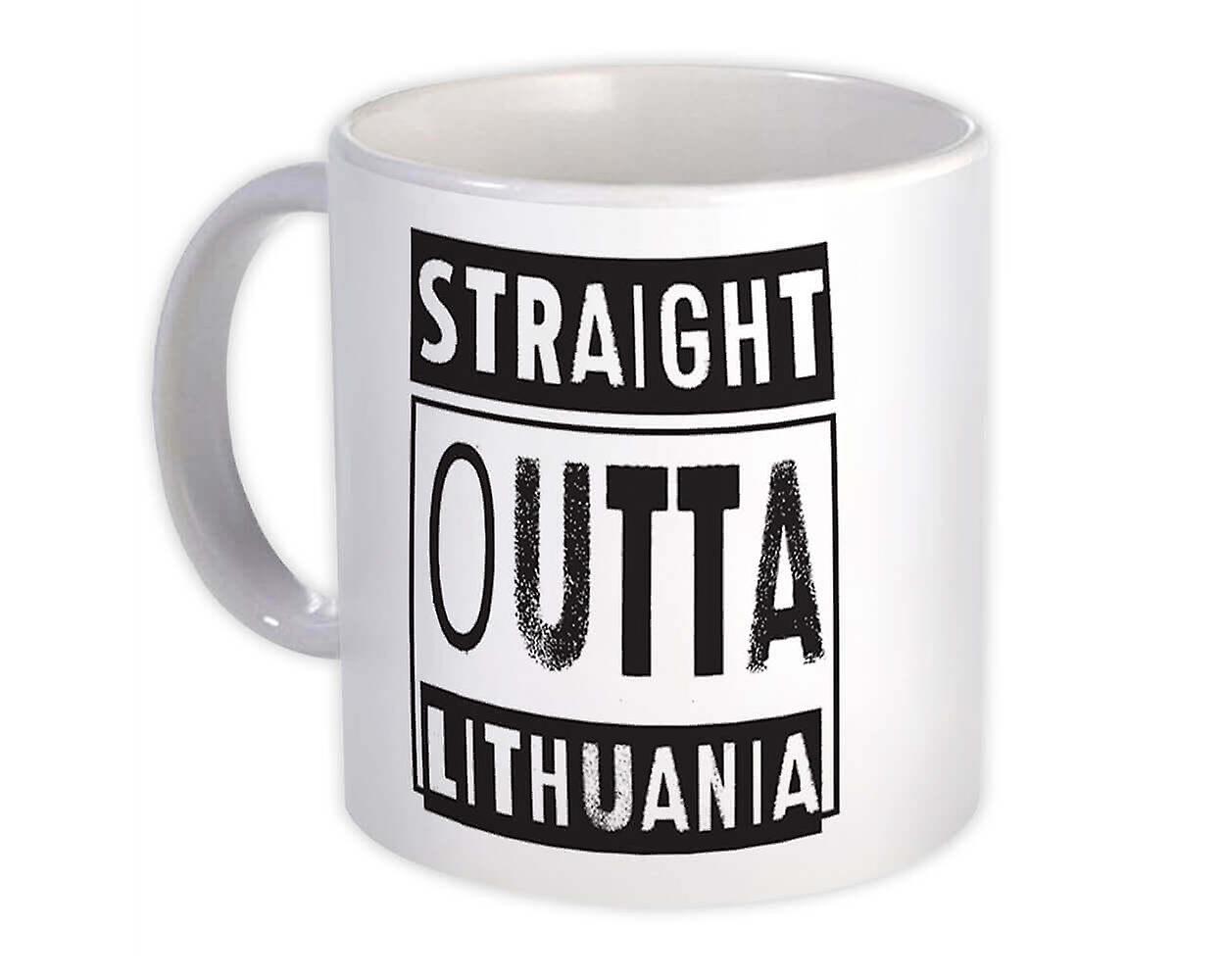 Gift Mug: Straight Outta Lithuania Expat