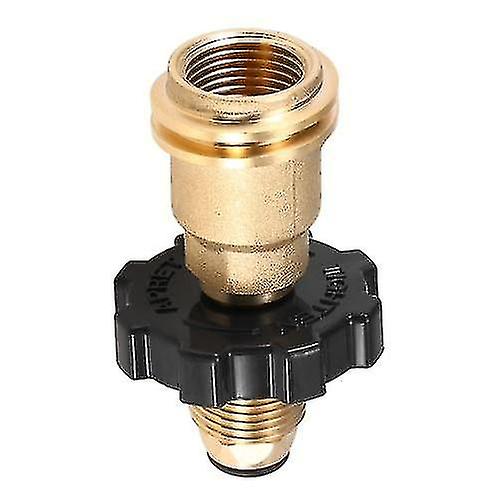 Hmwy-propane Tank Adapter Solid Brass Regulator Valve Safety Pol Tank Convert To Qcc1/type1 Regulator Hos