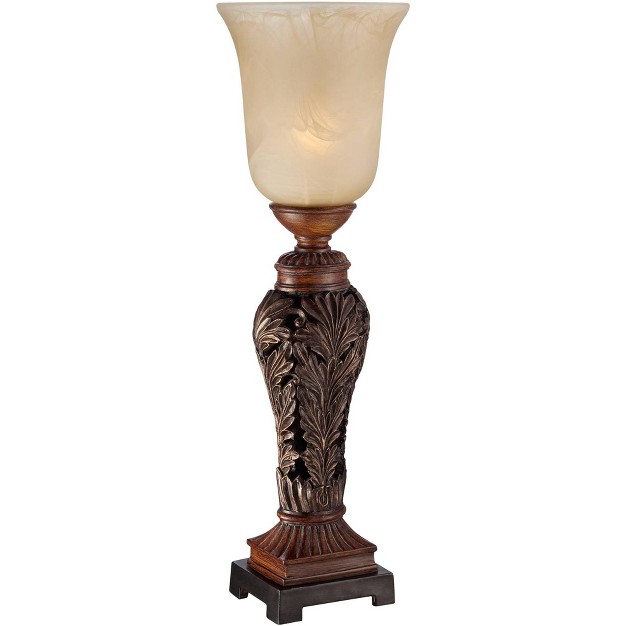 High Double Bronze Alabaster Glass Shade For Bedroom Living Room Nightstand Bedside