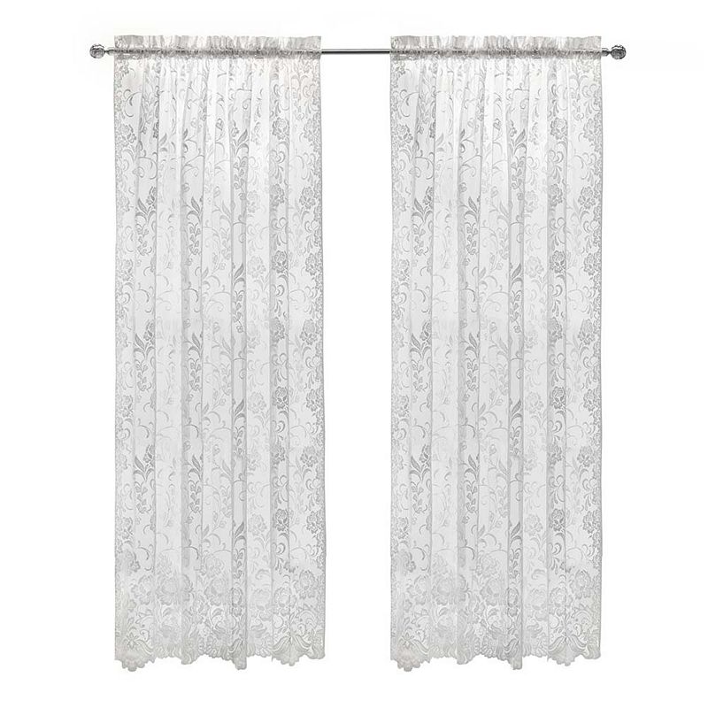 Rod Pocket Timeless And Naturalistic Floral Designs Curtain Panel