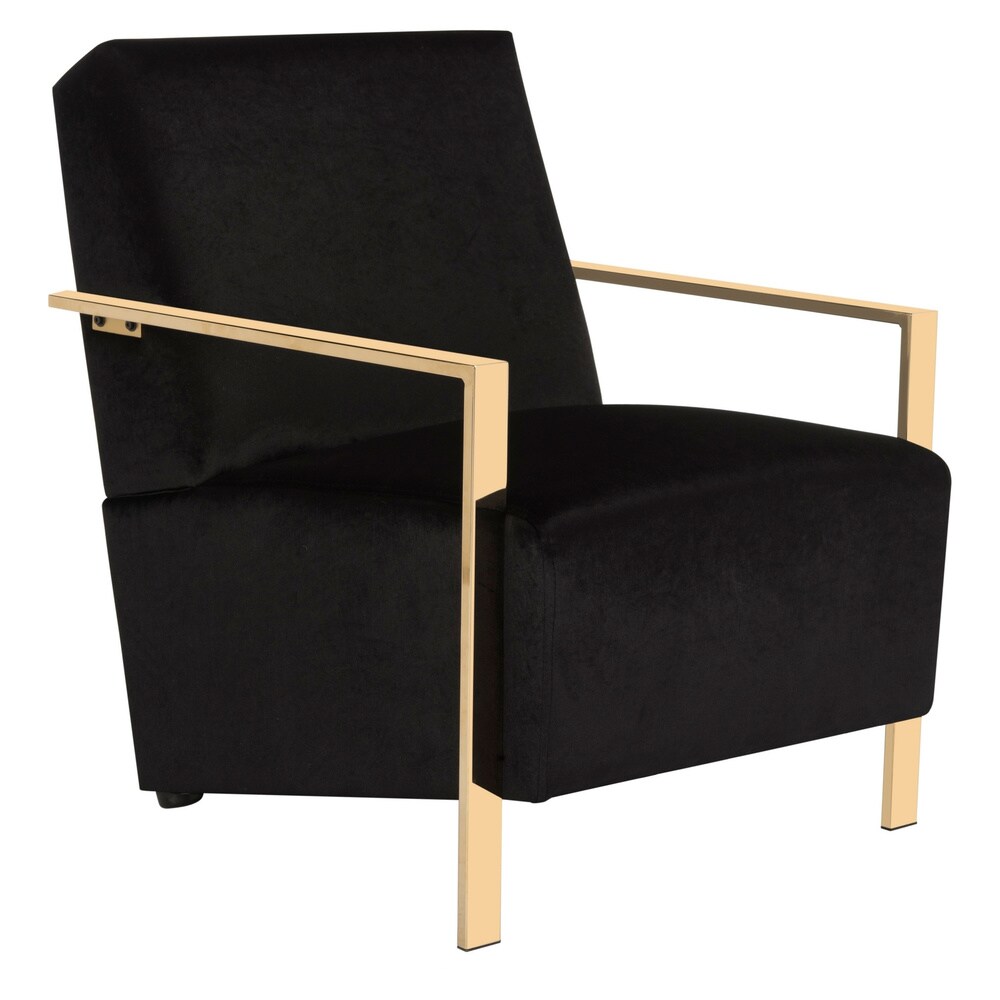 SAFAVIEH Orna Glam Black Accent Chair   26.5\