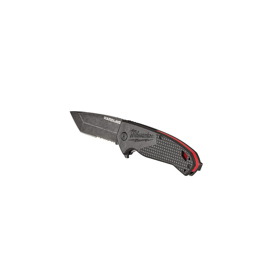 Milwaukee 3 in. HARDLINE Serrated Tanto Blade Pocket Knife 48-22-1998 from Milwaukee