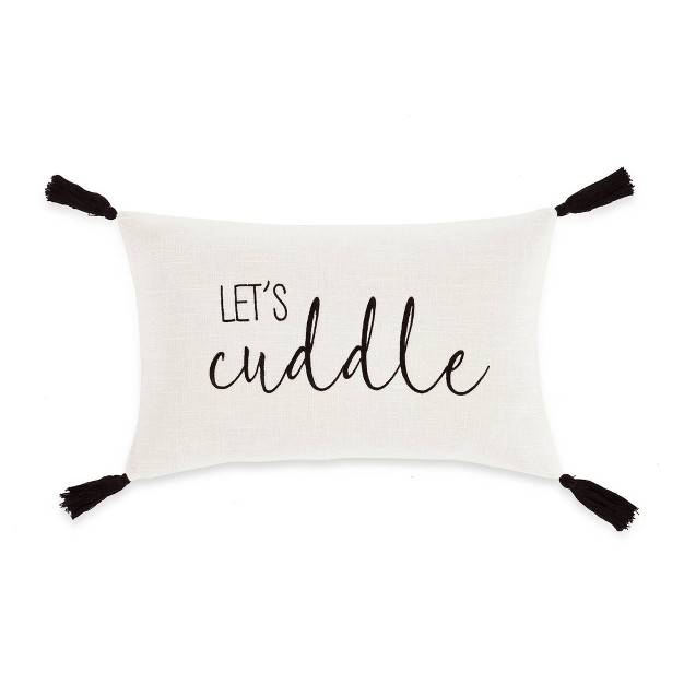 x27 let x27 s Cuddle x27 Family friendly Lumbar Throw Pillow Cover White Lush D cor