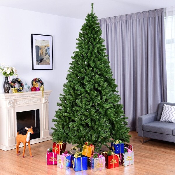 Costway 6FT/7.5FT/9FT PVC Artificial Christmas Tree 1000/1346 /2132