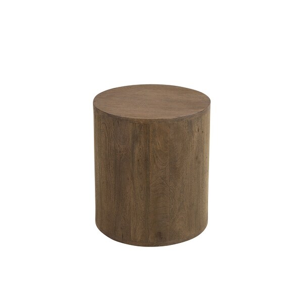 Caden Wood Drum Coffee Table