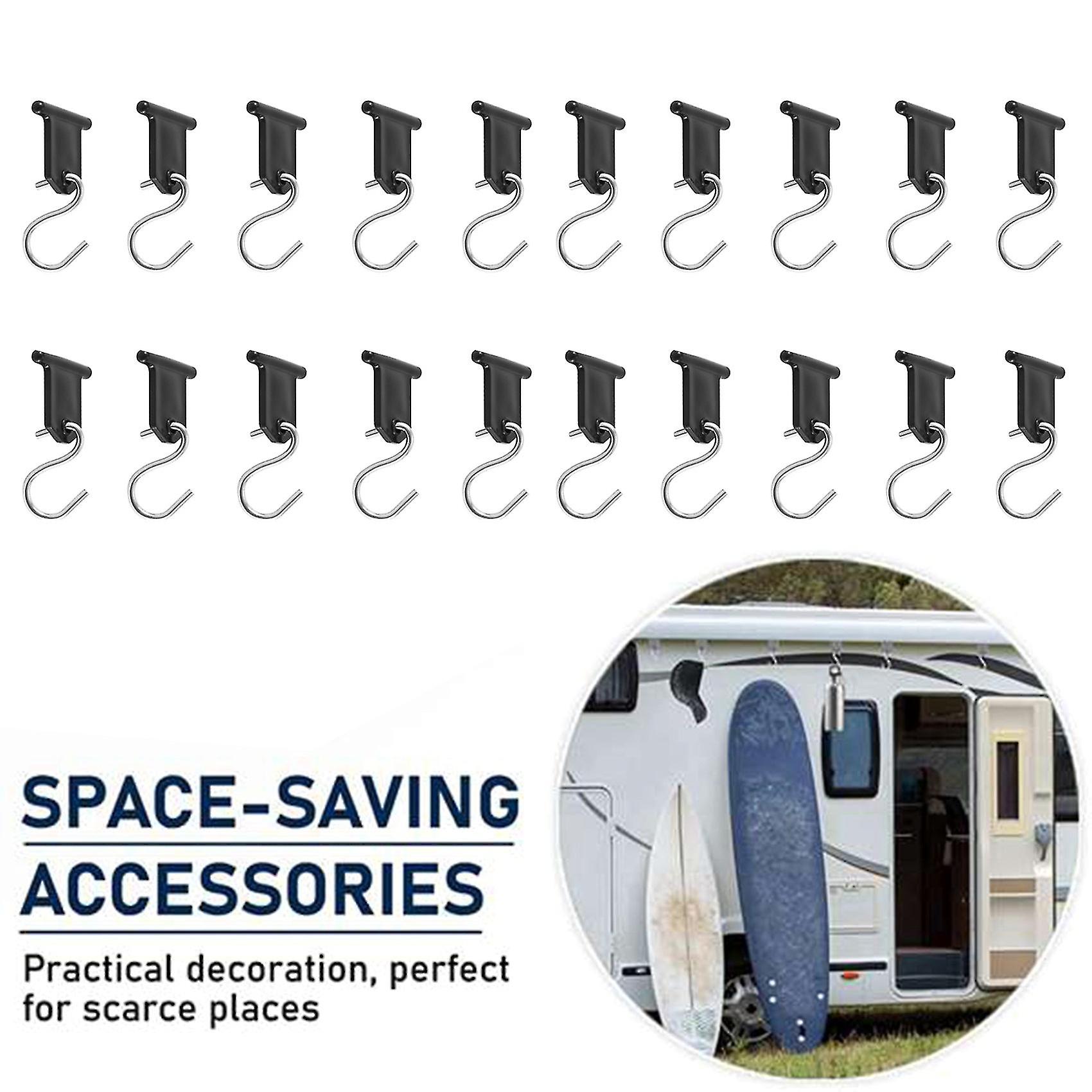 20pcs Camping Awning Hooks Rv Awning Hangers Hooks Rv Party Light Hangers Christmas Party Travel Tr