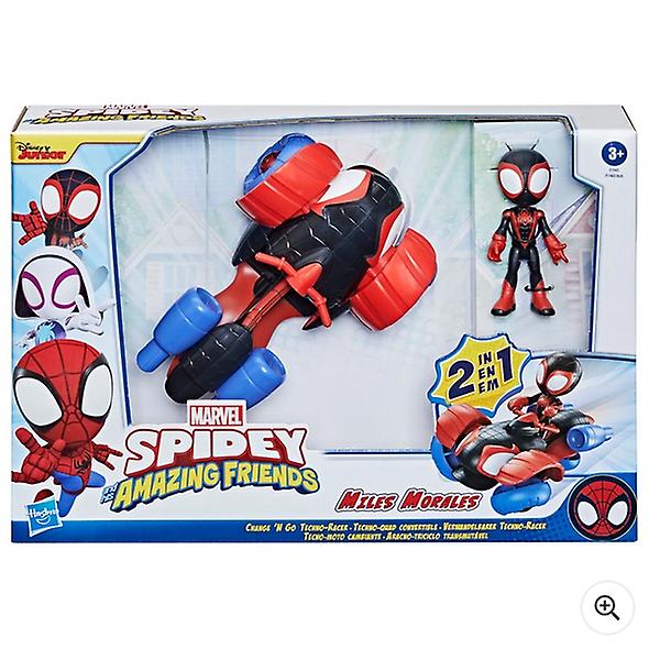 Marvel spidey and his amazing friends change 'n go techno-racer vehicle