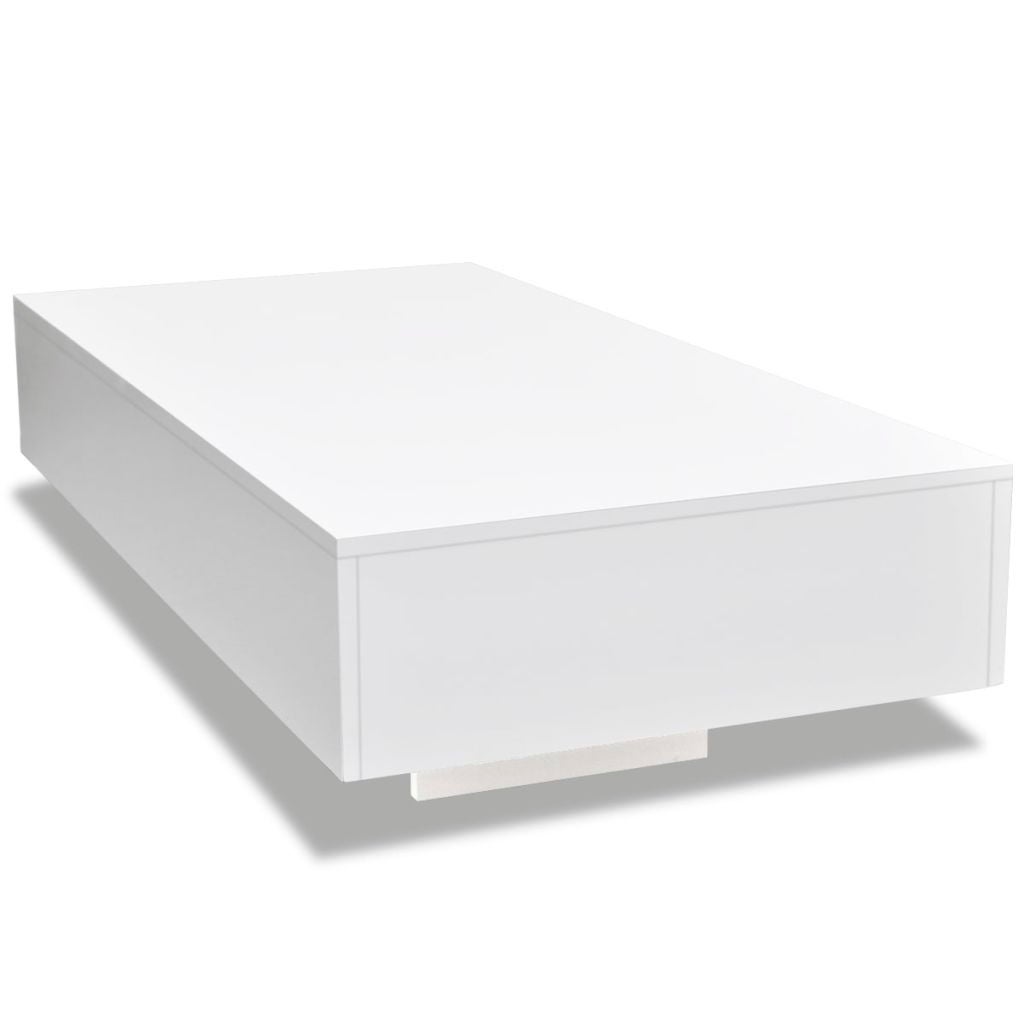 vidaXL Coffee Table High Gloss White - 45.3