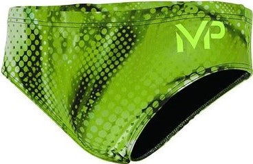 Michael Phelps Team Mesa 3" Briefs, Multicolor/Green, 22