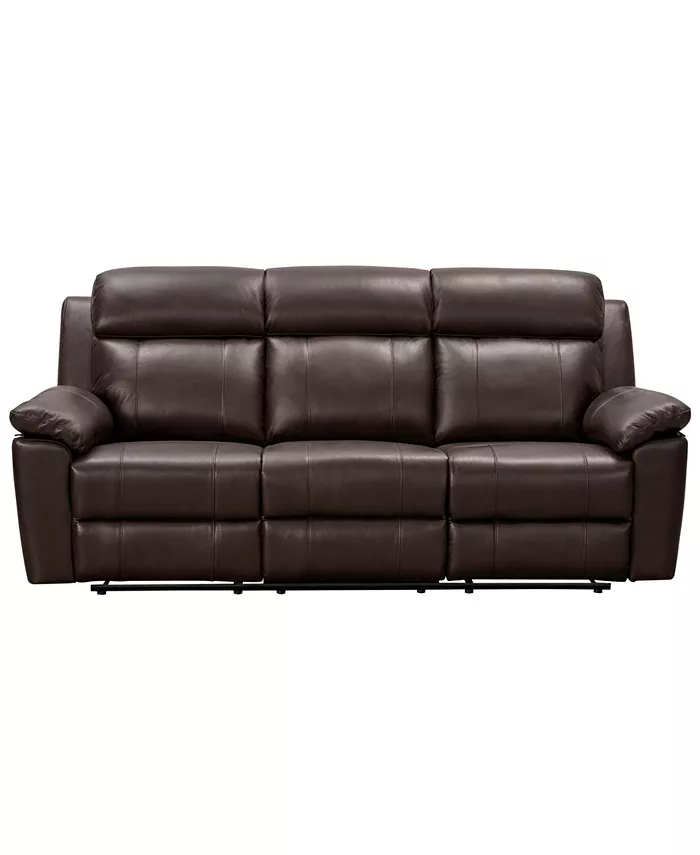 Abbyson Living Braylen 89.5 Top Grain Leather Reclining Sofa