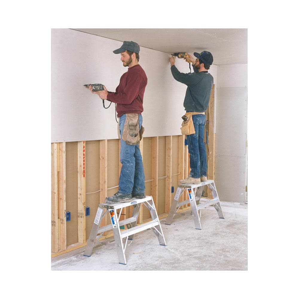 2-ft Aluminum 300-lb Type IA Twin-Step Ladder