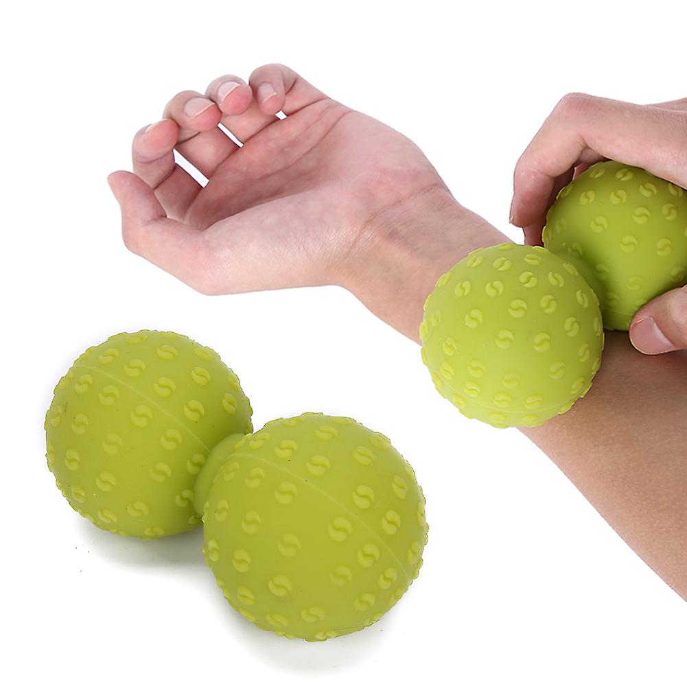 Double Massage Ball Leg Back Shoulder Muscle Release Deep Tissue Massage Yoga Gym Fitness Ballgreen