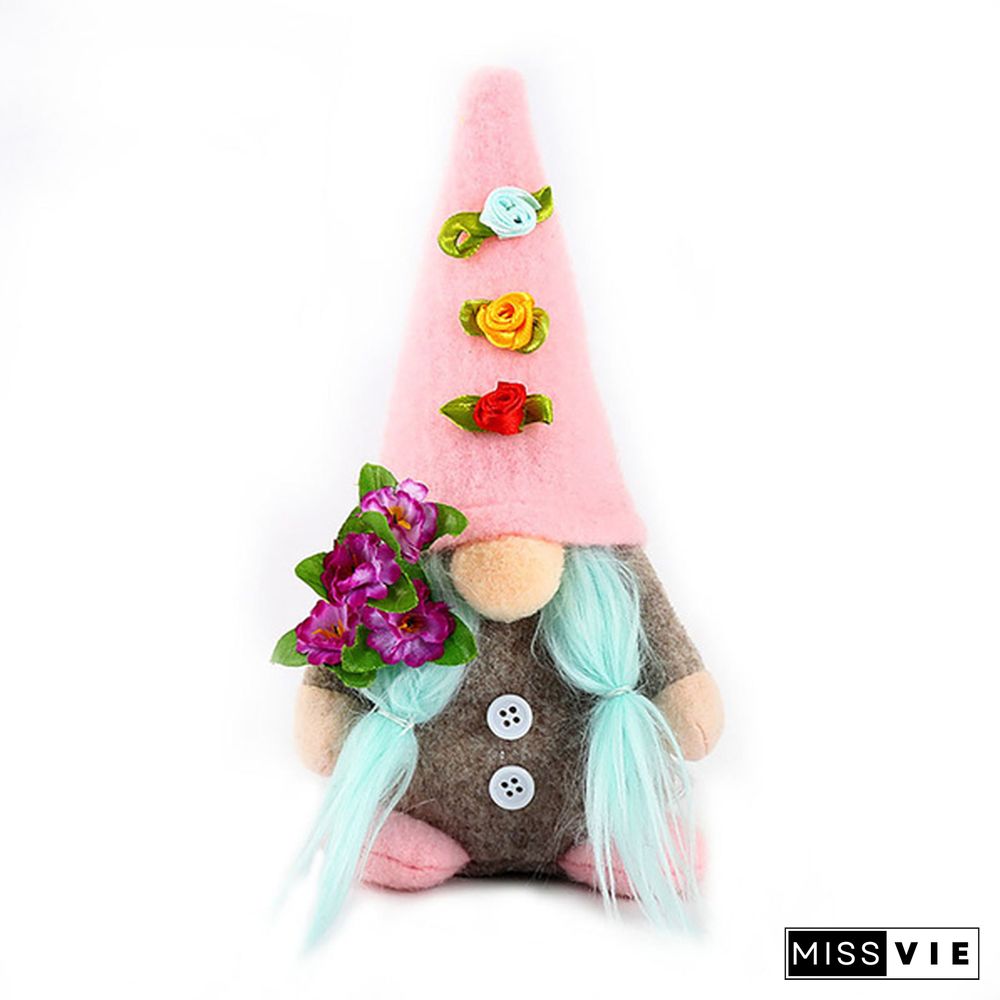 Faceless Gnome Plush Doll, Scandinavian Tomte Elf Ornaments For Tabletop, Home