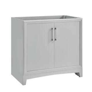 Glacier Bay Hillcroft 36 in. W x 21.5 in. D x 34 in. H Bath Vanity Cabinet without Top in Light Gray 1342VA-36-242