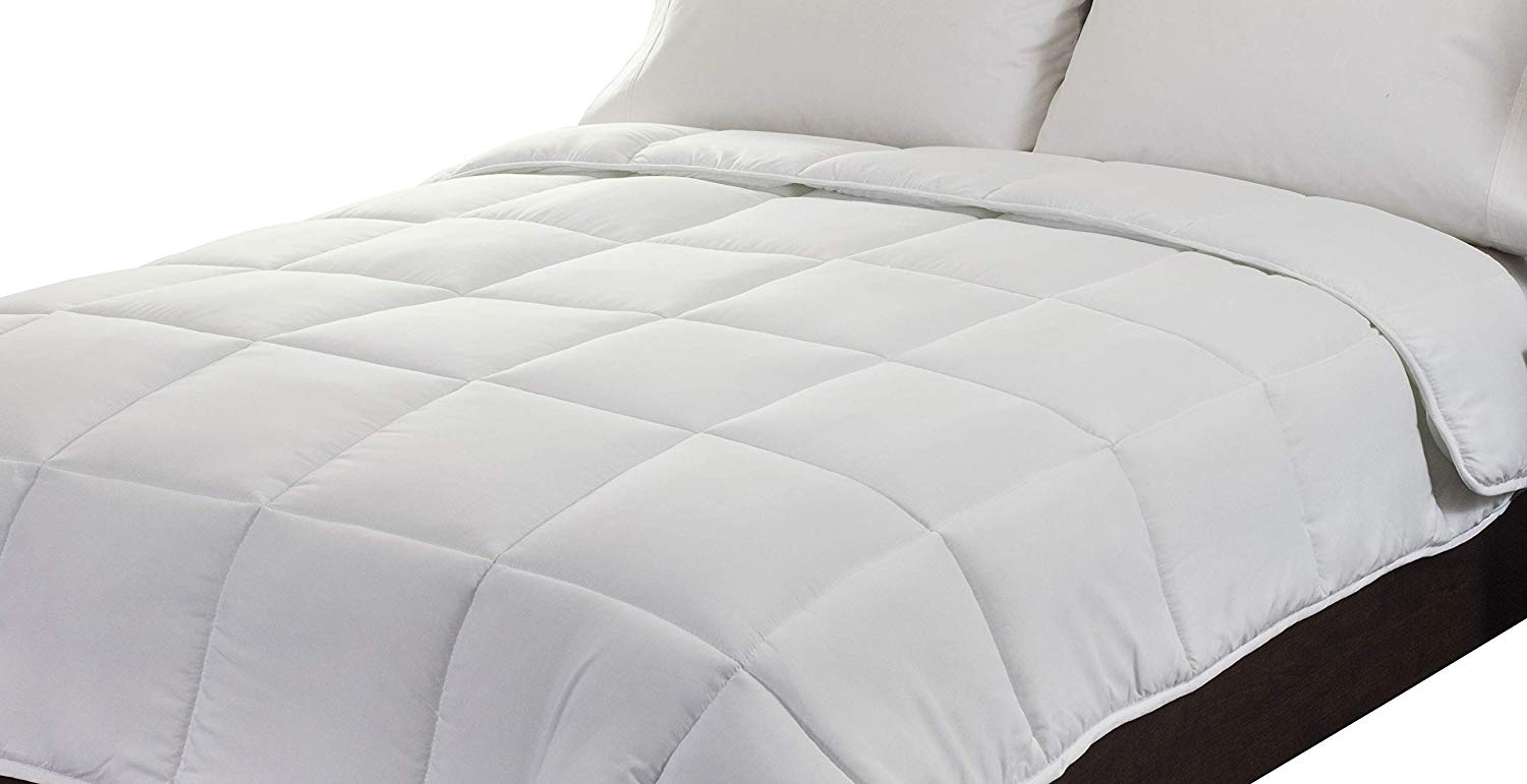 Mastertex Super Soft Comforter Quited Lightweight for All Seasons- White/Queen